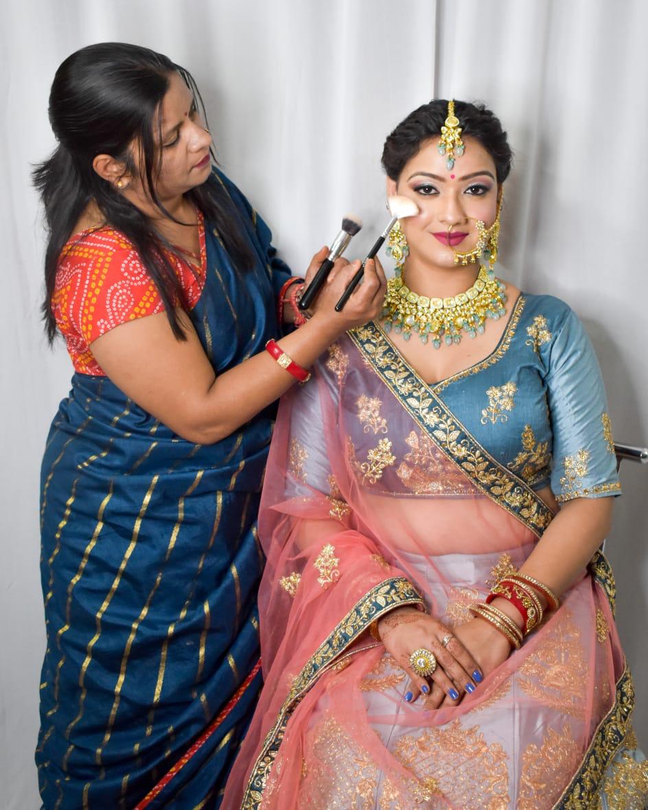 Professional Makeup Artist at Work